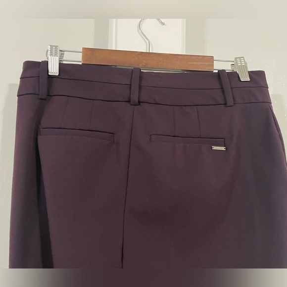 Calvin Klein Ankle Pants in Burgundy, Size 10 - Picture 2 of 6